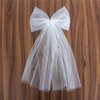 Party Decorations Hair Bow Barrettes Bridal Veils Pearl White Hair Bow Clips Accessories Bride to Be Shower Gift Bridesmaid Veils (Flat)