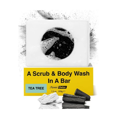 Lumin Men's Charcoal Body Soap - Premium Quality Bar Soap for Men - Natural, Nourishing and Cleansing - Best Soap for Men with Activated Charcoal - Ideal for All Skin Types