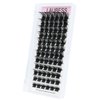 Lash Clusters 72pcs Individual Lashes D Curl Cluster Lashes Eyelash Clusters DIY Lash Extension Kit Cluster Eyelash Extensions (01-0.07D, 12mm)