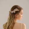 Exquisite Pearl and Rhinestone Bridal Hair Comb - Elegant Wedding Hair Accessory for Brides