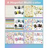 IDDFEVE 36 Sheets Varied Nail Art Stickers, All Holiday Variety Pack Seasonal Nail Decals, Self-Adhesive Pegatinas Uñas Colorful Design for Flowers Butterflies Luminous Star Halloween Christmas