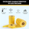 Lichamp 10-Pack Yellow Electrical Tape Waterproof, 3/4 in x 66ft, Industrial Grade UL/CSA Listed High Temp Electrical Tape Yellow Electric Super Vinyl