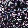 3D Assorted Pink White Black Bows Acrylic Nail Charms, Mix Rose Flower Bowknots Nail Charms Planet Star Butterfly Alloy Nail Gems Charms Round Pearls for Nail Art DIY Accessories