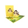 Little Monkey Pop Up Card for Kids Animal Lovers, 3D Birthday Cards