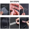 2pcs Nail Art Display Stand Set,Clear Nails Tips Charm Sample Display Boards Nails Colors Display Stand with 20pcs Nails Tips And Double Sided Tapes for Salon Nails Art Practice (2pcs Irregular)
