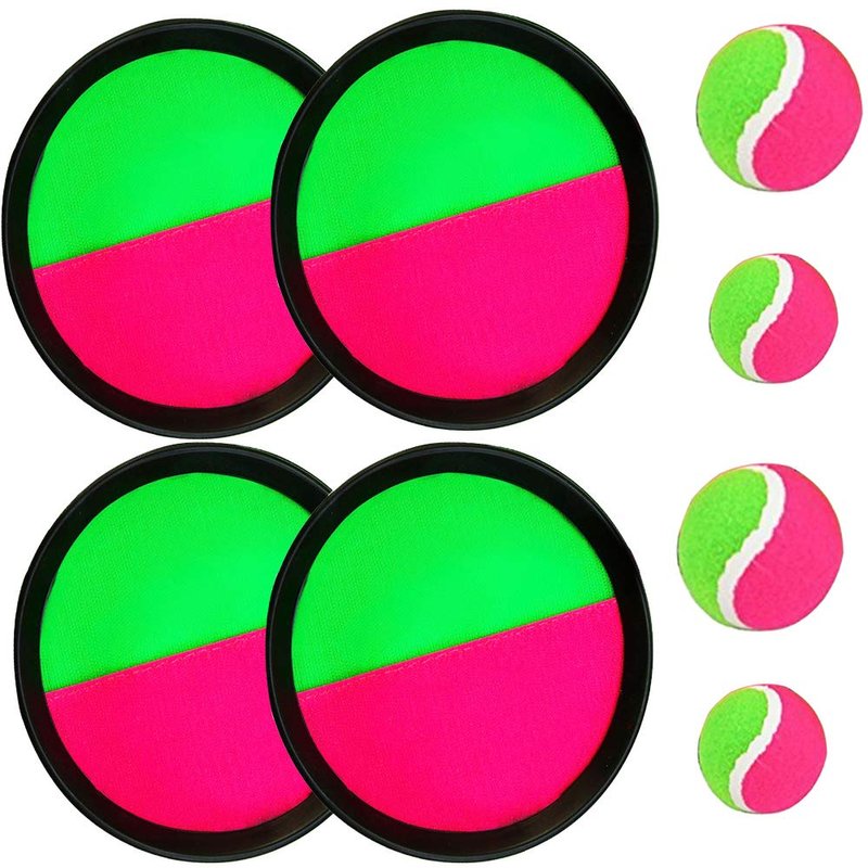 Paddle Catch Ball and Toss Game Set Disc Toss and Catch Paddle Sport ...