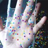 Body face Glitter Mix Colors, Mermaid Sequins Holographic Glitter for Lip Gloss Face Eye Lip Hair Nail Art,30g Laser Square Stripe Design Chunky Sparkling Body Glitter Gel for Musical Festival Party