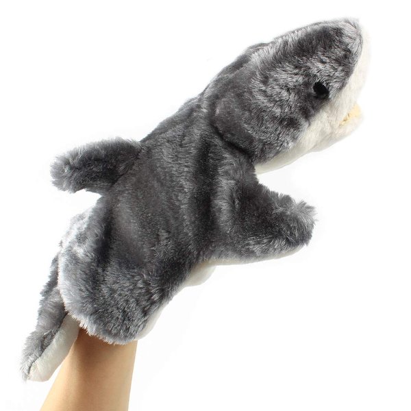 Andux Lovely Plush Hand Puppet Stuffed Animal Toy (SO-06 Grey Shark)