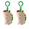 Taco Cat Goat Cheese Pizza Plush Keychain Set - Taco