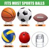 4 Pieces Acrylic Ball Stand Holder Display Stand Clear Sports Ball Storage Display for Footballs Basketballs Volleyballs Soccer Balls Bowling Ball Display