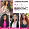 Deep Wave Braiding Hair 2 Bundles 80g Braiding Hair No Weft Bulk for Braiding Hair Extensions Natural Black 18 Inch