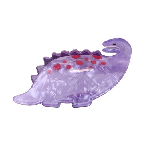Funny Ankylosaur Dinosaur Hair Clip,Acrylic Claw Clip for Women,Women Hair Accessories,Purple