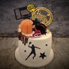 Lukinuo Basketball Cake Toppers 17pcs Basketball Theme Cake Decoration For Boys Men Basketball Birthday Party Supplies