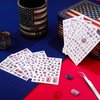 16 Sheets 4th of July Patriotic Nail Art Stickers Independence Day Nail Decals American Flag DIY Self-Adhesive Nail Stickers Memorial Day Butterfly Heart Shape Nail Wraps