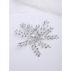 Rumtock Silver Rhinestones Crystal Beads Hair Clip for Women Girls Wedding Bridal Branch Hair Piece Handmade Hair Accessories (Silver)