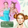 Tigeen 100 Pieces Assorted Plant Hair Clip Funny Plant Hairpins Plant Clips Flower Hair Accessories Barrettes Headwear for Women Girls Party