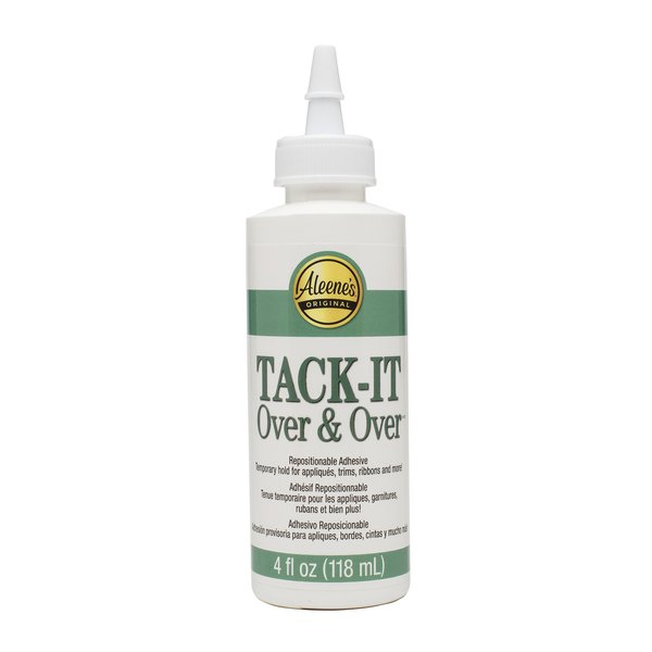 Aleene's 29-2 Tack-It Over & Over Liquid Glue 4oz, Clear