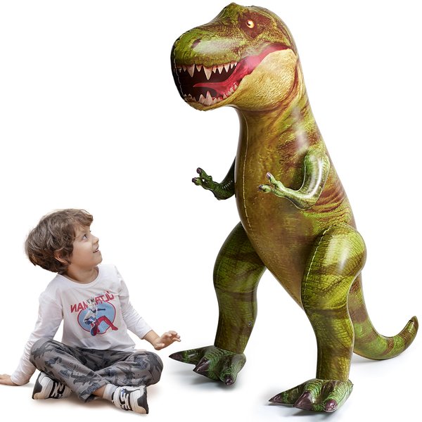 JOYIN 62” Giant T-Rex Dinosaur Inflatable for Party Decorations, Birthday Party Gift for Kids and Adults, Dinosaur Pool Toys (Over 5Ft. Tall)