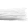 Made in USA Pack of 250 Flexible (8.25" X 0.23") Disposable Plastic Drinking Straws (White)