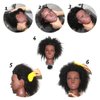Phamb Afro Mannequin Head with 100% Human Hair for Practice Braiding African American Cosmetology Doll for Hairdresser with Table Clamp Stand (D8A-Black)