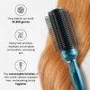 Set of 3 Navy, Blue & Pink Self Cleaning Hair Brush Comb - Detangler Brush Round Brush for Blow Out - Easy Clean Roller Hair Brushes for Women Men Birthday Gifts