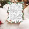 AnyDesign 60Pcs Christmas Stationery Paper 4 Design Christmas Green Plants Border Letterhead Winter Decorative Writing Paper for Xmas Notes Greeting Cards Invitation Office School Printing, 8.5 x 11"