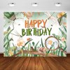 Avezano Bug Themed Birthday Backdrop Inserts Theme Birthday Party Decorations for Boys Cartoon Microcosm Woodland Bugs Birthday Party Photography Background Green Cake Table Banner (7x5ft)