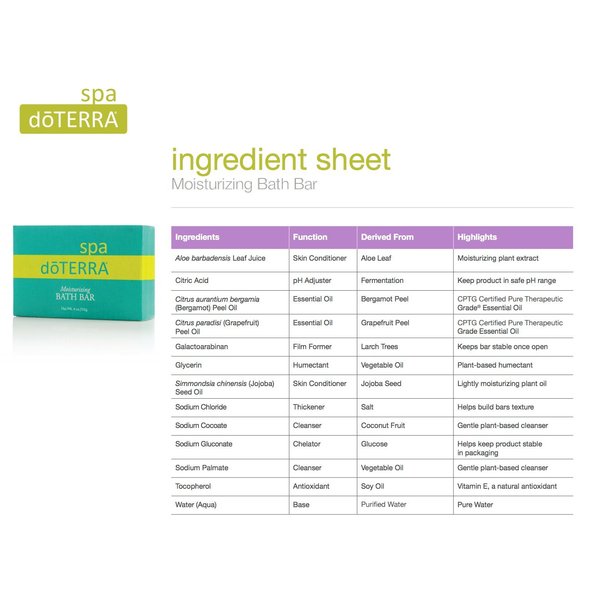 doTERRA - SPA Moisturizing Bath Bar - 4 oz