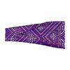 SAE99 Paisley Print Headband, Head Wrap, Soft Stretchy Headband, Sport Yoga Headband, Fits All (Purple)