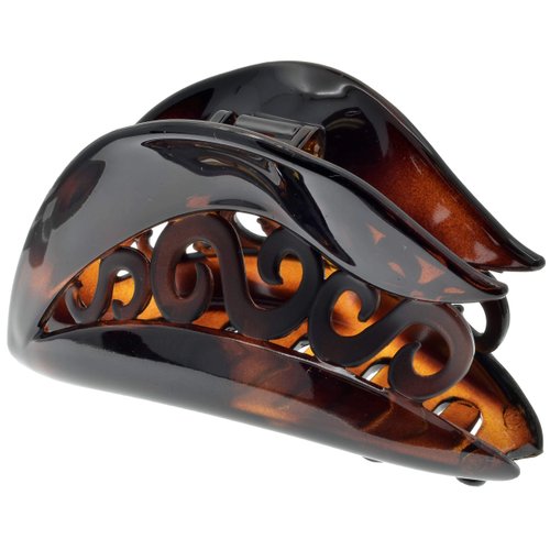 Camila Paris CP2144 French Hair Clip for Women for Thick Hair and Long Curly Wavy Hair, Tortoise Shell, Girls Hair Claw Clips Hair Accessories for Women, Strong Hold No Slip Grip, Made in France