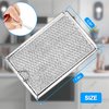 WB06X10309 Microwave Grease Filters Compatible with G.E Microwave Oven Replace Filters WB06X10654 WB06X10359-5 in X 7-5/8 in X 3/32 in （4 PACK）