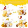 Skylety Chicken Stuffed Animal Plush Chicken Toys Egg Laying Hen with Zippered Belly, Hen House and Little Baby Chicks Stuffed Chicken for Easter Stuffers Party Supplies(Funny Style)