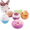 Loyrina 6 Pack of Lovely Shapes Bath Bombs, Nice Scents and Rich Bubble, Birthday Christmas Gifts for Kids, Boys and Girls