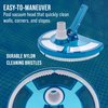 U.S. Pool Supply Weighted Pool Vacuum Head, Transparent Curved Half Moon Body - Swivel Connection, Pole Handle - for above Ground & Inground Swimming Pools – Vinyl Liner Floor, Wall, Corner Cleaner