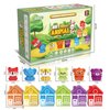 42Pcs Safari Animals Learning Toys for 1-3 Year Olds: Montessori Counting, Matching & Sorting Games, Fine Motor Skills Development - Perfect Christmas, Birthday, Easter Gift for Baby Boys and Girls