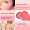 MAEPEOR Embossed Blush 6 Colors Smooth Blendable Face Blush Long-Lasting Natural Look Blush Powder Blush for Cheeks (01 Pink)