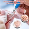 3 Pieces Tapered Barrel Carbide Nail Drill Bit, 3 Sizes Carbide Nail Drill Bit Acrylic Nail File Drill Bit Cuticle Drill Bits, Nail Art Tools for Gel Nails Manicure Pedicure (Silver,XF, F, M)