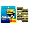 Gillette ProGlide Shield Razor Refills for Men, Shield from Irritation, 5 Bladed Razor with Precision Trimmer, 8 Blade Refills