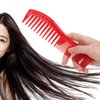Detangling Comb, Plastic Wide Tooth Hair Comb Durable for Salon Use for Home(red)