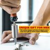 MANWALD Universal Socket Tool, Super Socket Unscrew Any Bolt, Adjustable Socket Drill with Adapter, Gifts for Him, Men, Kids, Boyfriends, 2 PCS, Silver