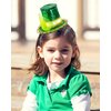 Green Mini Top Hat Headband St Patricks Day Irish Tiny Leprechaun Hat on Headband Fasciantor for Women Tea Party
