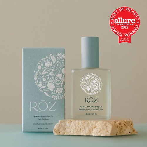 RŌZ Santa Lucia Styling Oil - Lightweight, Nourishing Hair Oil, a Foundation for Daily Styling, Frizz Control and Shine - Heat Protectant, Vegan, for All Hair Types - 2 Fl.Oz / 60 ml