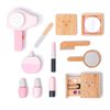 umu Wooden Beauty Salon Toys for Girls Makeup Playset 12 Piece Kit with Makeup, Brush, Mirror and Cosmetics Case, Best Gift for 3, 4, 5+ Girls Kids