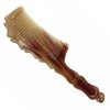 Horn Comb Bamboo Shape Handle, PROTORIGEN Handmade White Yak Horn Comb anti-static, fine tooth comb, hair and scalp health comb.