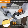 EXKRAEFT 30 PCS Oscillating Tool Blade, Universal Titanium Multi Tool Blades for Metal Nails Wood Plastic and Hard Material, Oscillating Saw Blades Fit Dewalt Milwaukee Ryobi Rockwell Fein