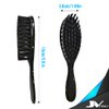 JV PRO Fade Brush with Dense Soft Bristle Brush and Ergonomic Design – Ideal Hair Brush for Barbers and Stylists for Achieving Seamless Fades and Blurred Haircuts