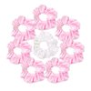CIEHER 8 Pcs Hair Scrunchies for Bachelorette Party Favors, Bride & Bridesmaid Scrunchies Bachelorette Party Hair Ties, Bridal Shower Decorations Bride Bridesmaid Proposal Gifts (White & Pink)