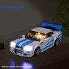 LED Lighting Kit for Lego Speed Champions 2 Fast 2 Furious Nissan Skyline GT-R (R34),Creative Light for Lego 76917 Race Car Toy, A Idea Gift for Kids or Fans (Lights Only, No Lego Models)