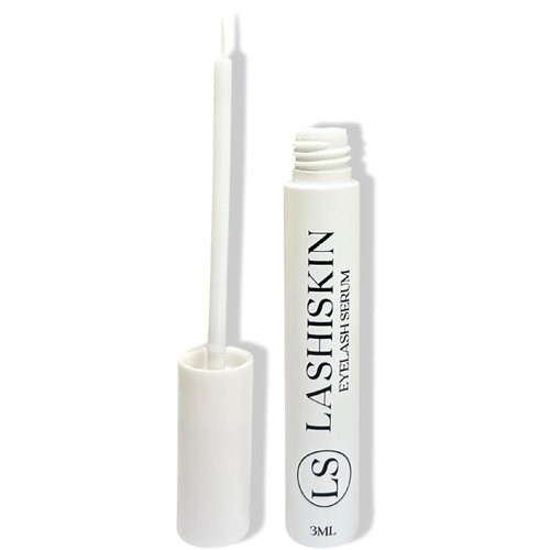 LASHISKIN Premium Eyelash Serum - Natural Lash Serum I Enhancer for Eye Lash Growth Treatment | Faster, Longer & Fuller Lashes in 2-4 Weeks I Quick Dry, Extended Wear, Waterproof Lash Therapy - (3mL)