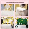 Suppromo 6ft White Tulle Table Skirt for Rectangle Tables or Round Tables Tutu Table Skirt White Ruffle Table Cloths for Wedding Bridal Shower Birthday Party Decorations